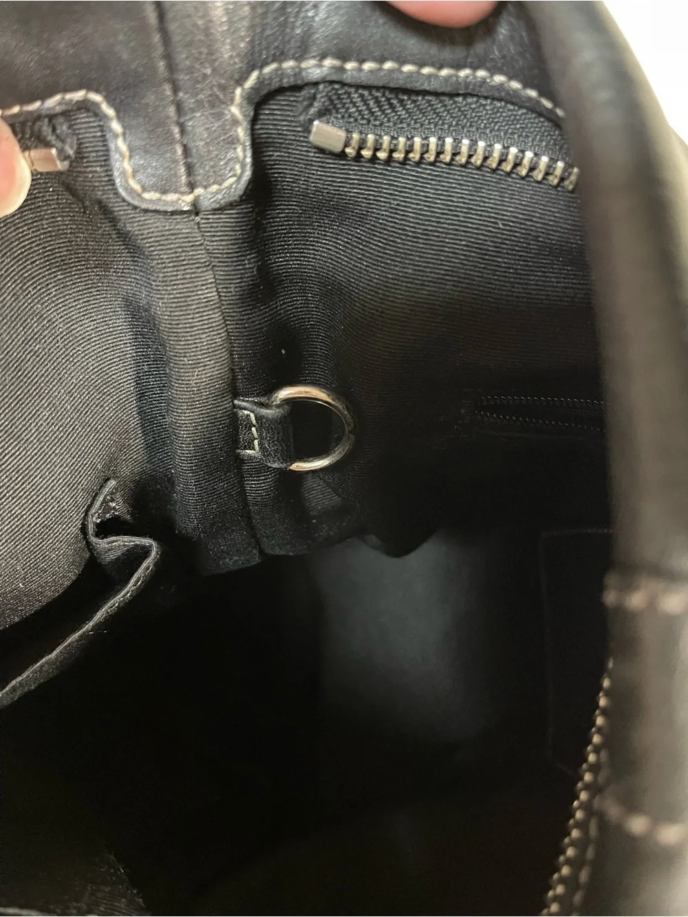 Coach SoHo Black Leather Hobo with Silver Buckle Accents